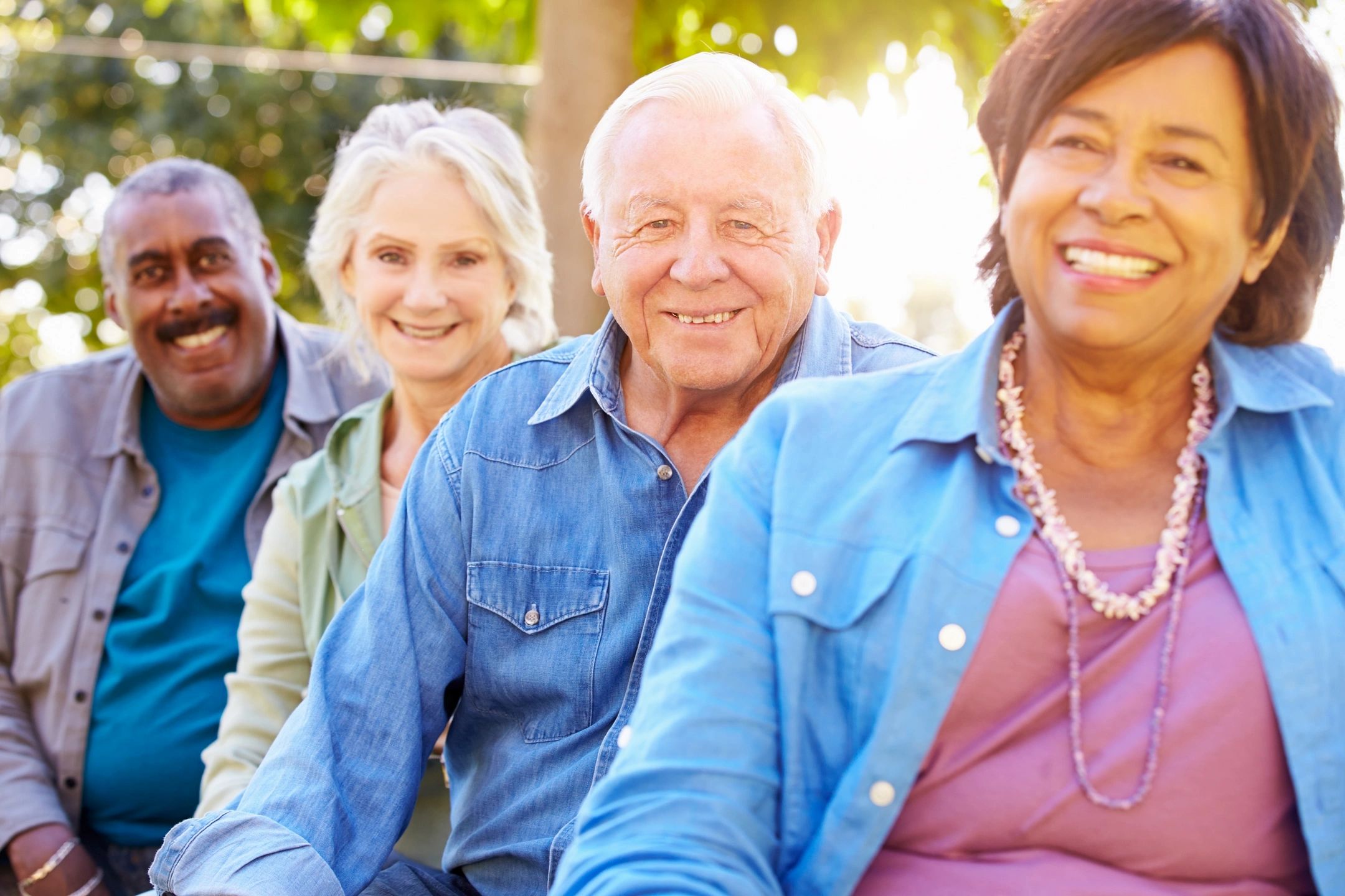 group of senior citizens smiling